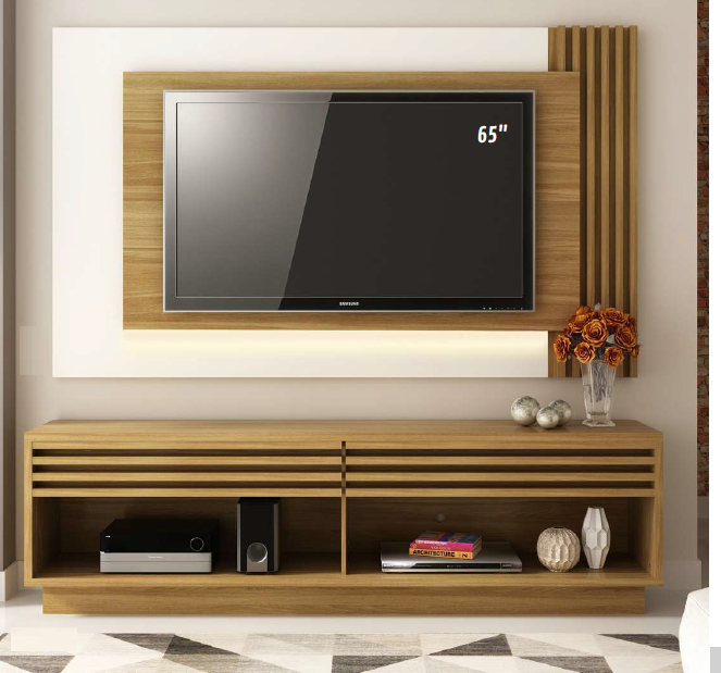 PREÇO + BARATO DO BRASIL | Rack + Painel  c/ LED 200 | RA2000 - PL3003 | Tecnomobili