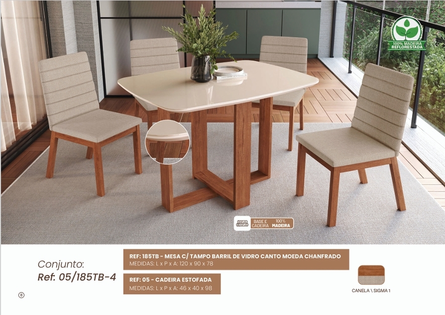 Mesa 185TB + Cadeira 05 | Zamarchi 0626