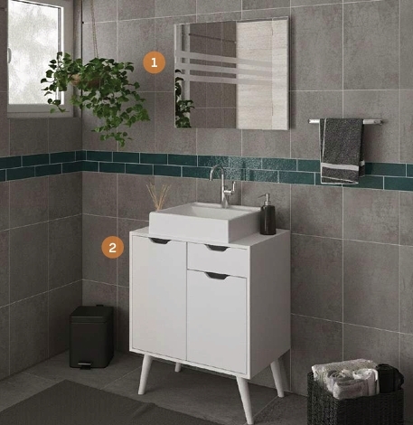 Conjunto de Banheiro | BN3638 - BN3637 | Tecnomobili 0326