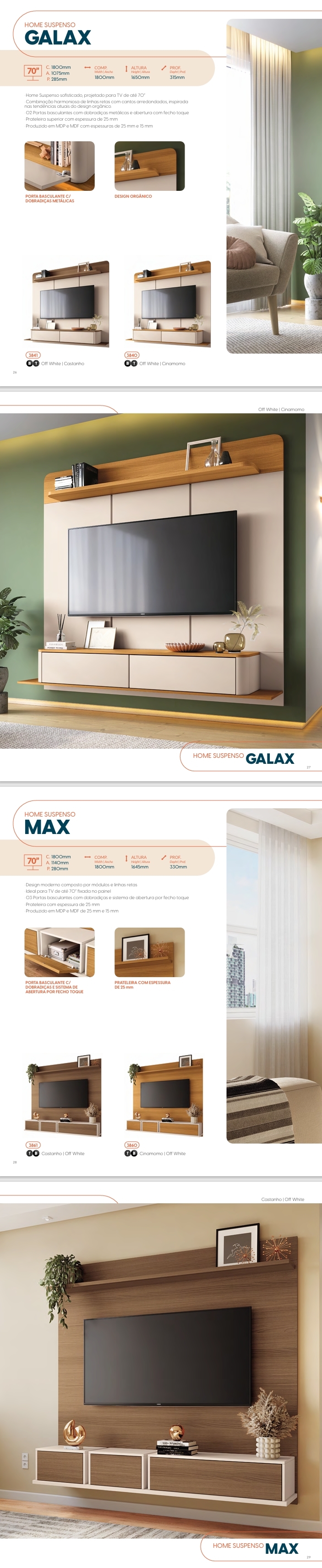 Home Suspenso | Galax - Max - Empire - Cosmo - Illusion - Solus | HB Móveis 0425