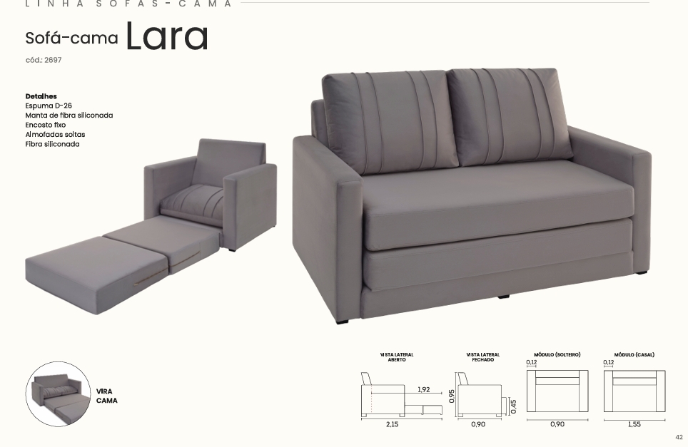 Sofá Cama Lara | Estofama 0626