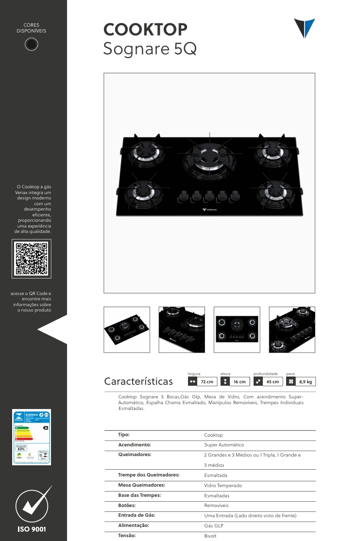 Cooktop | Sognare 5Q | Venax 0525