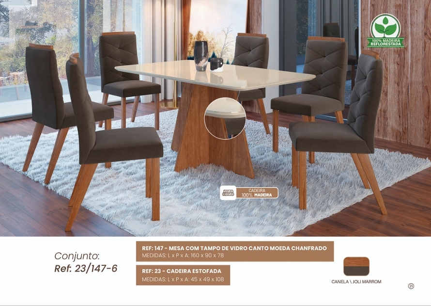 Mesa 147 + Cadeira 23 | Zamarchi 0626