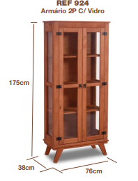 PREÇO + BARATO DO BRASIL | Armário 2 portas | L 0.76 | 924 | ZN 