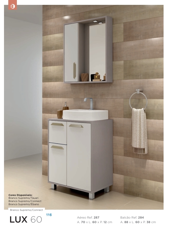 Conjunto Banheiro Lux 60CM | Balcony 0926