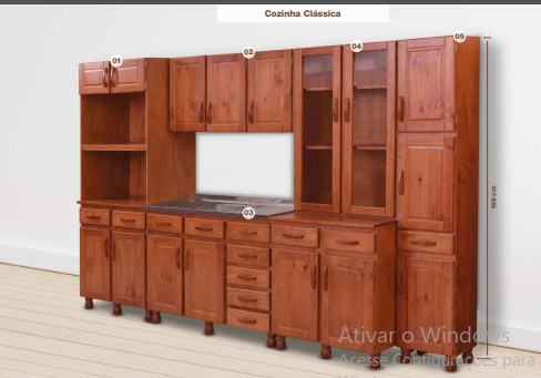 PREÇO + BARATO DO BRASIL | Cozinha Modulada Sob Medida Clássica | ZN 