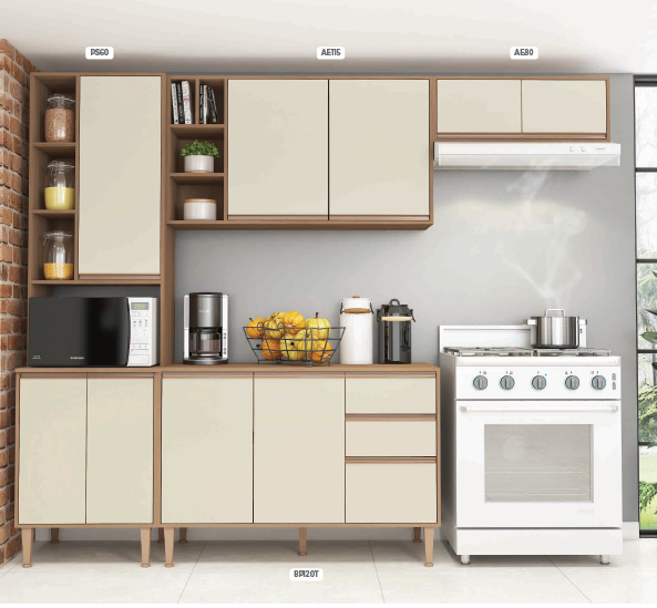 B225 | Cozinha Modulada New 14 | Fellicci
