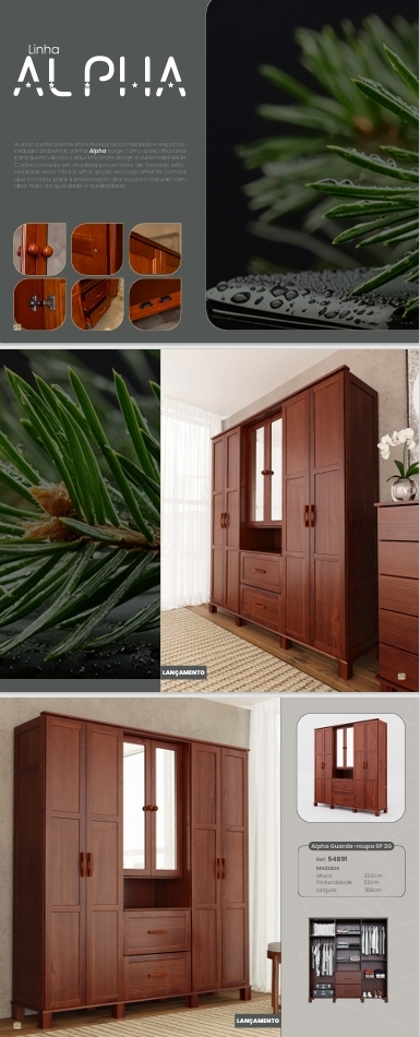 Linha Alpha | 54891 | Roupeiro | Serpil 0625
