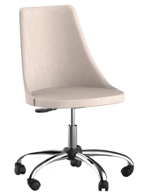 Cadeira Ella Office Base Metal Cromado | J MARCON 0626