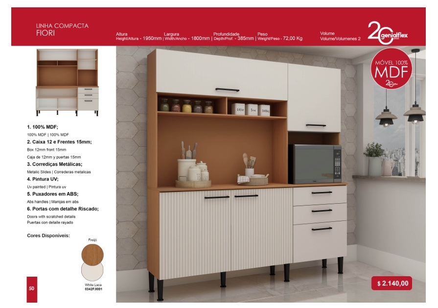 Cozinha Fiori | Genialflex : Venda -50% 0325