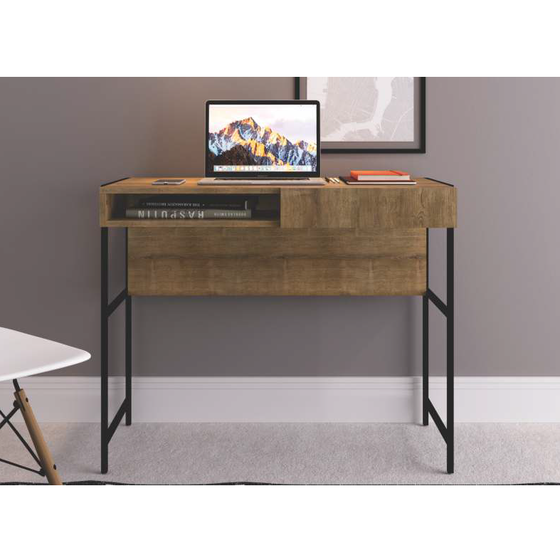 PREÇO + BARATO DO BRASIL | Escrivaninha Steel Quadra | L 0.93 | 27814 | Artesano