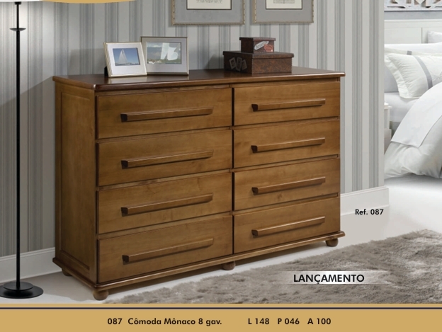  Cômoda Mônaco 8 gav. | 087 | São José 0525