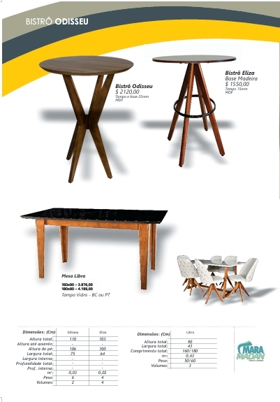  Bistrô | Odisseu - Eliza - Libra | Mara Madan | Venda -45% 0525