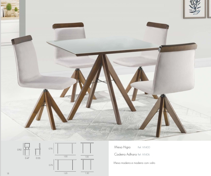 Conjunto Mesa Higia + Cadeira Adhara | ACG 0526