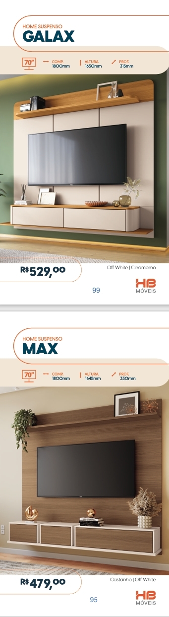Home Suspenso | Galax - Max | Venda: +60% | HB Móveis 0825