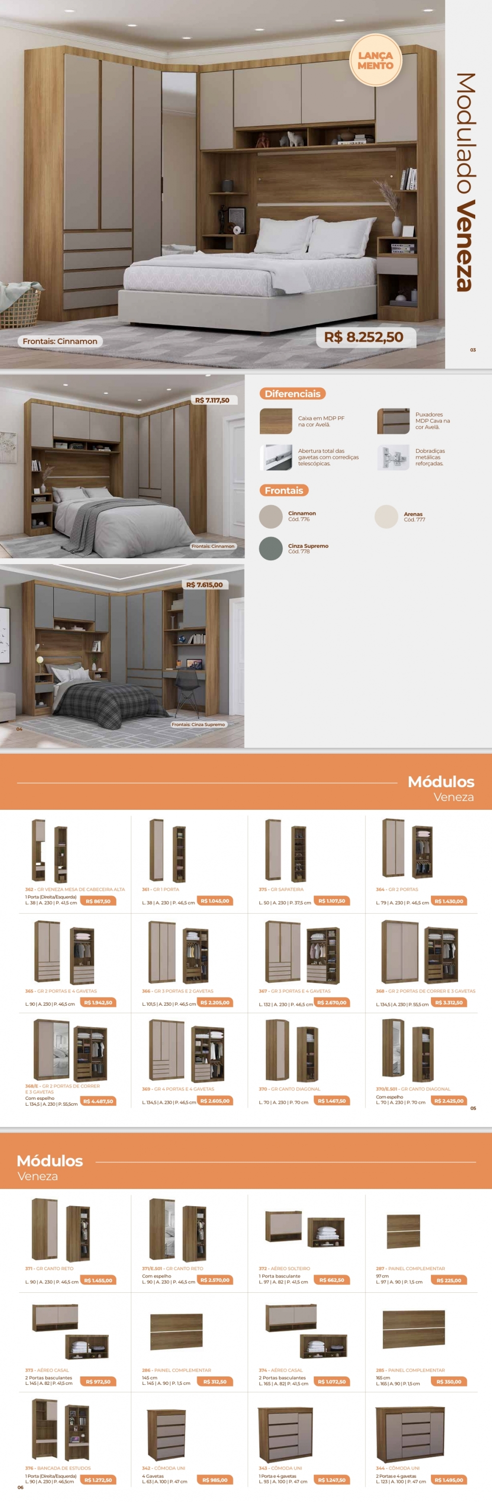 Roupeiros Modulados | Móveis Luciane | Venda: -55% 0325