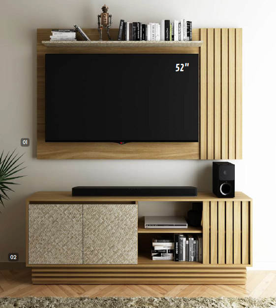 PREÇO + BARATO DO BRASIL | Rack + Painel 160 | R1480 - PA2914 | Tecnomobili