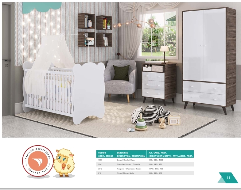 Quarto Infantil | 7000 - 2041 - 2042 - 210 | Percasa 0625