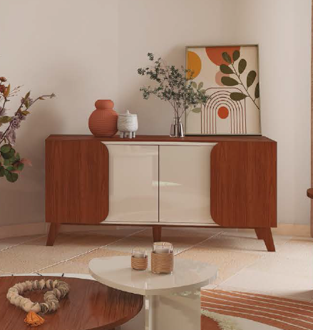 PREÇO + BARATO DO BRASIL | Buffet c/ 04 Portas Elegance 160 | Artely