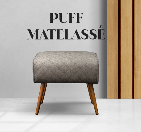 Puff Matelassê | MS Decor